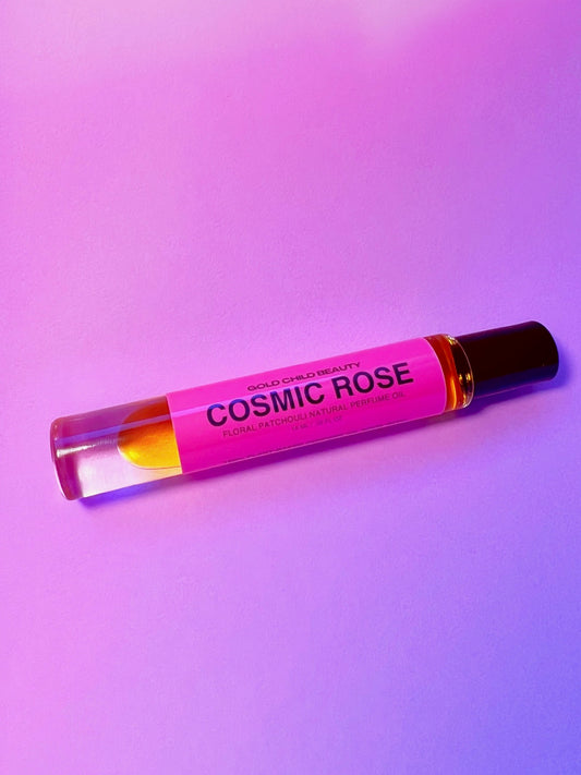 COSMIC ROSE: Floral Patchouli Natural Perfume